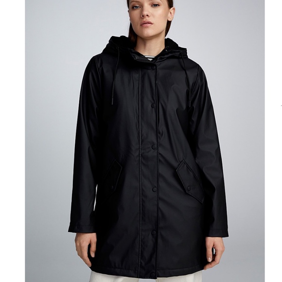 Only black sherpa lined coat size M - Picture 1 of 5